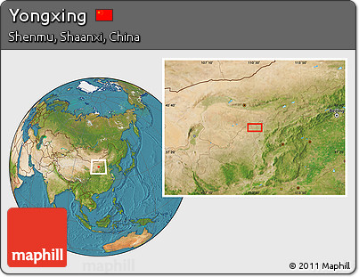 Satellite Location Map of Yongxing