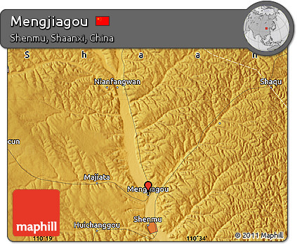 Physical Map of Mengjiagou