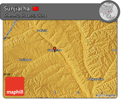 Physical Map of Sunjiacha