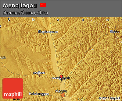 Physical Map of Mengjiagou
