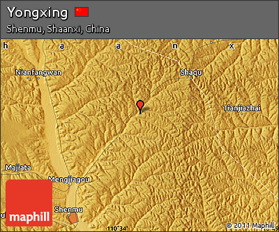 Physical Map of Yongxing