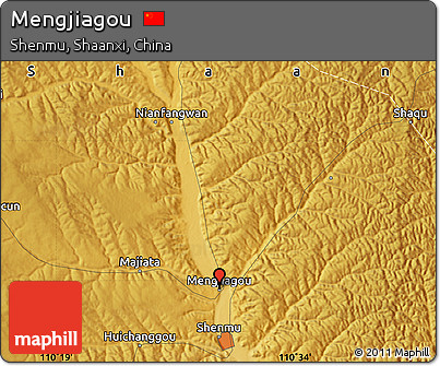 Physical Map of Mengjiagou