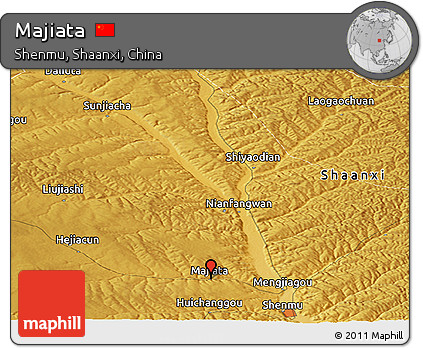 Physical Panoramic Map of Majiata