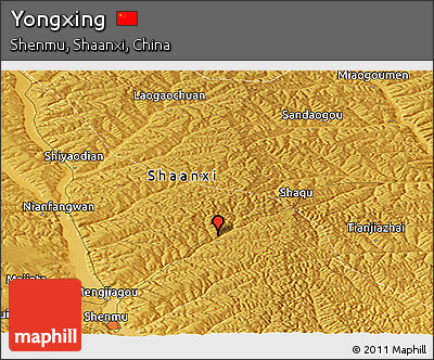 Physical Panoramic Map of Yongxing