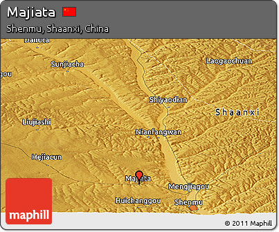 Physical Panoramic Map of Majiata