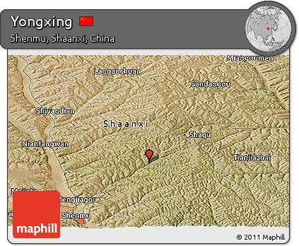 Satellite Panoramic Map of Yongxing