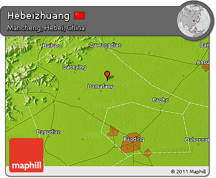 Physical 3D Map of Hebeizhuang