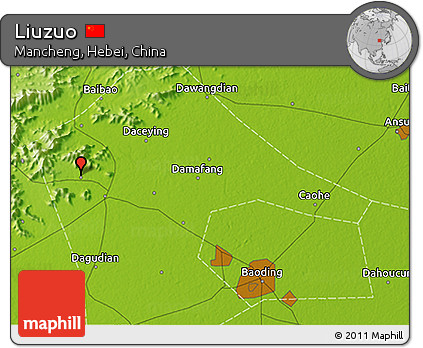 Physical 3D Map of Liuzuo
