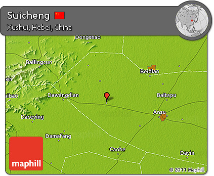Physical 3D Map of Suicheng