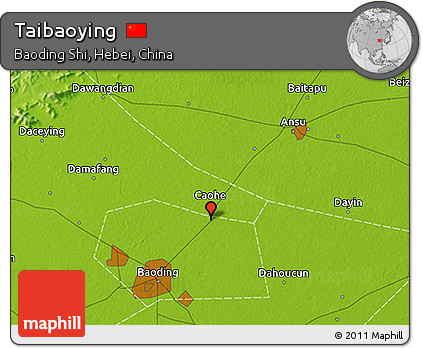 Physical 3D Map of Taibaoying