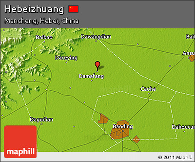 Physical 3D Map of Hebeizhuang