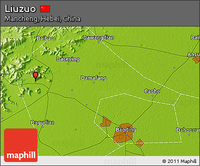 Physical 3D Map of Liuzuo