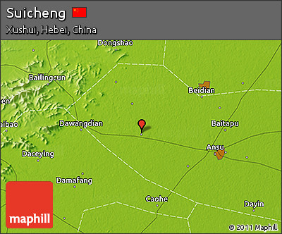 Physical 3D Map of Suicheng