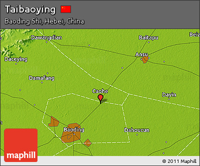Physical 3D Map of Taibaoying