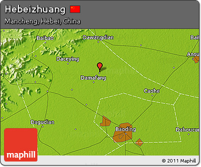 Physical 3D Map of Hebeizhuang