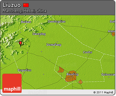 Physical 3D Map of Liuzuo