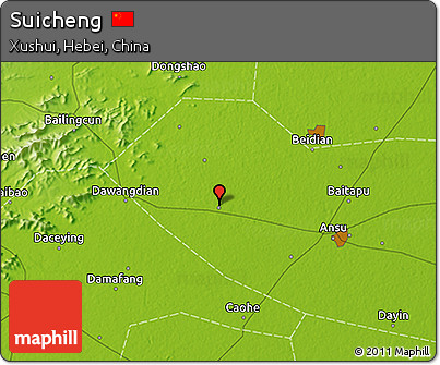 Physical 3D Map of Suicheng