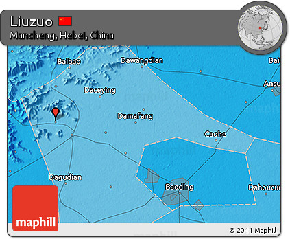Political 3D Map of Liuzuo