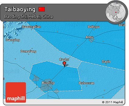 Political 3D Map of Taibaoying