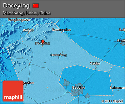 Political 3D Map of Daceying