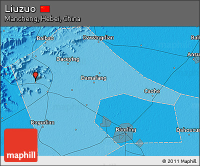 Political 3D Map of Liuzuo