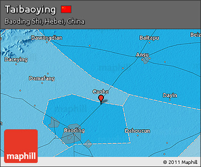 Political 3D Map of Taibaoying
