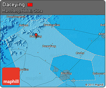 Political 3D Map of Daceying