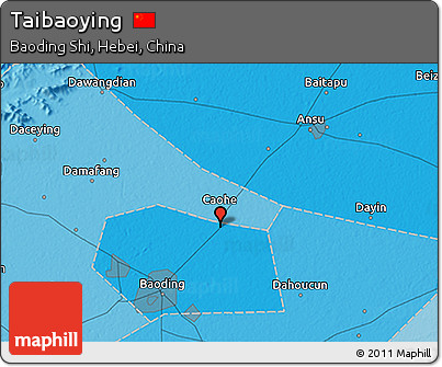 Political 3D Map of Taibaoying