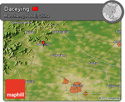Satellite 3D Map of Daceying