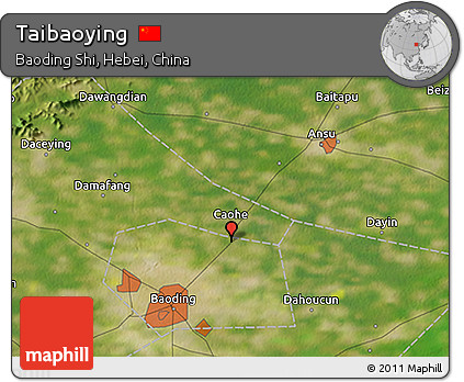 Satellite 3D Map of Taibaoying