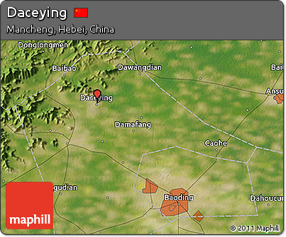 Satellite 3D Map of Daceying