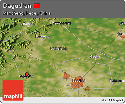 Satellite 3D Map of Dagudian