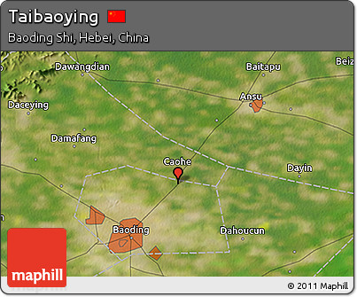Satellite 3D Map of Taibaoying