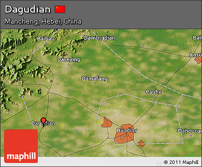 Satellite 3D Map of Dagudian