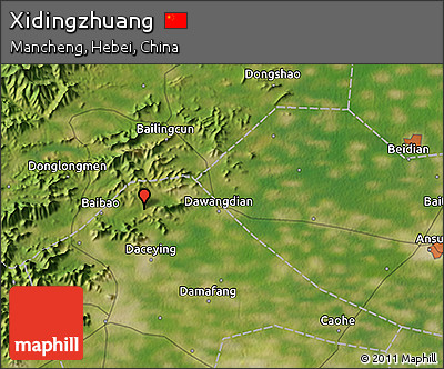 Satellite 3D Map of Xidingzhuang