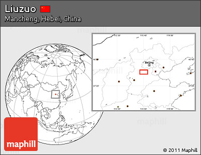 Blank Location Map of Liuzuo