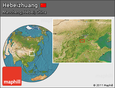 Satellite Location Map of Hebeizhuang