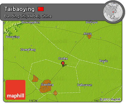 Physical Map of Taibaoying