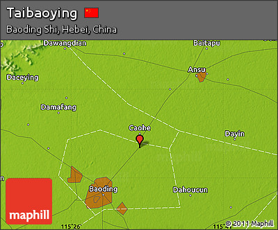Physical Map of Taibaoying