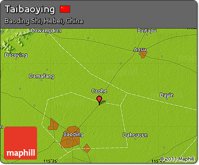 Physical Map of Taibaoying