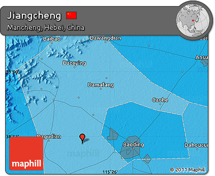 Political Map of Jiangcheng