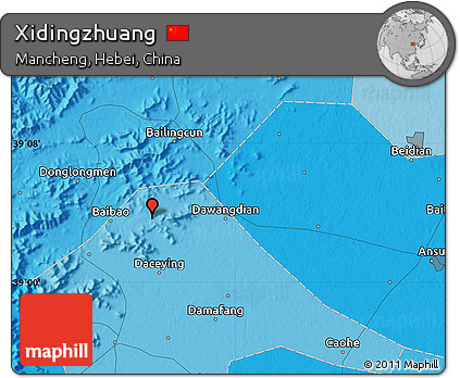 Political Map of Xidingzhuang