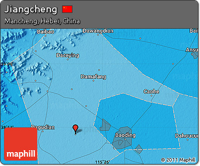 Political Map of Jiangcheng