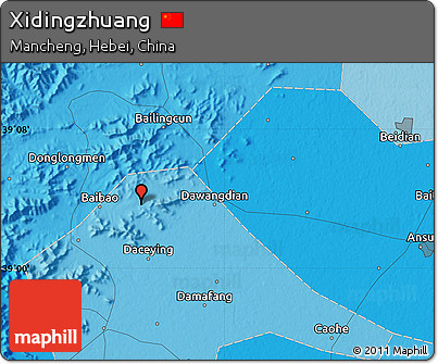 Political Map of Xidingzhuang