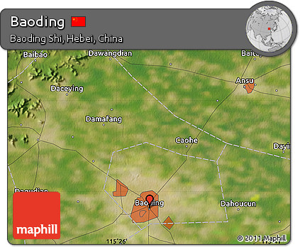 Satellite Map of Baoding