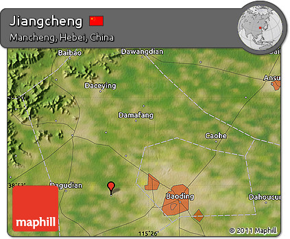 Satellite Map of Jiangcheng