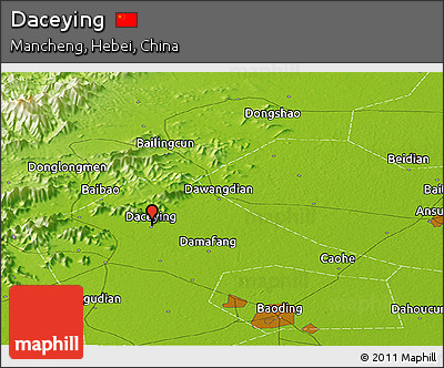 Physical Panoramic Map of Daceying