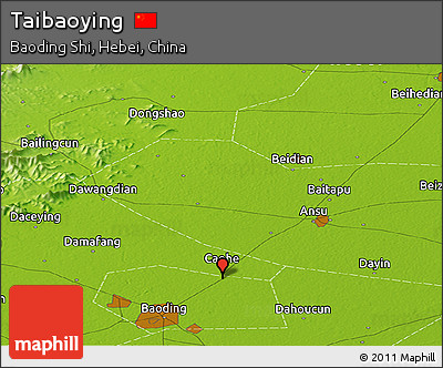 Physical Panoramic Map of Taibaoying