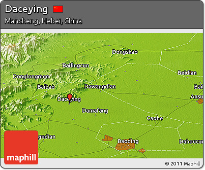 Physical Panoramic Map of Daceying