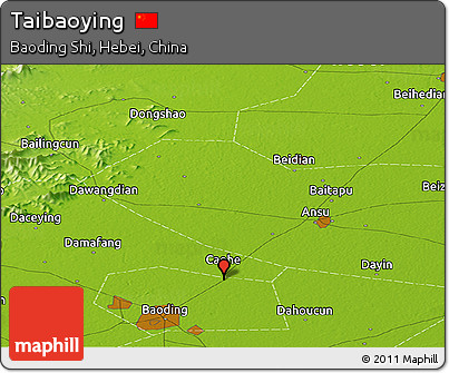 Physical Panoramic Map of Taibaoying